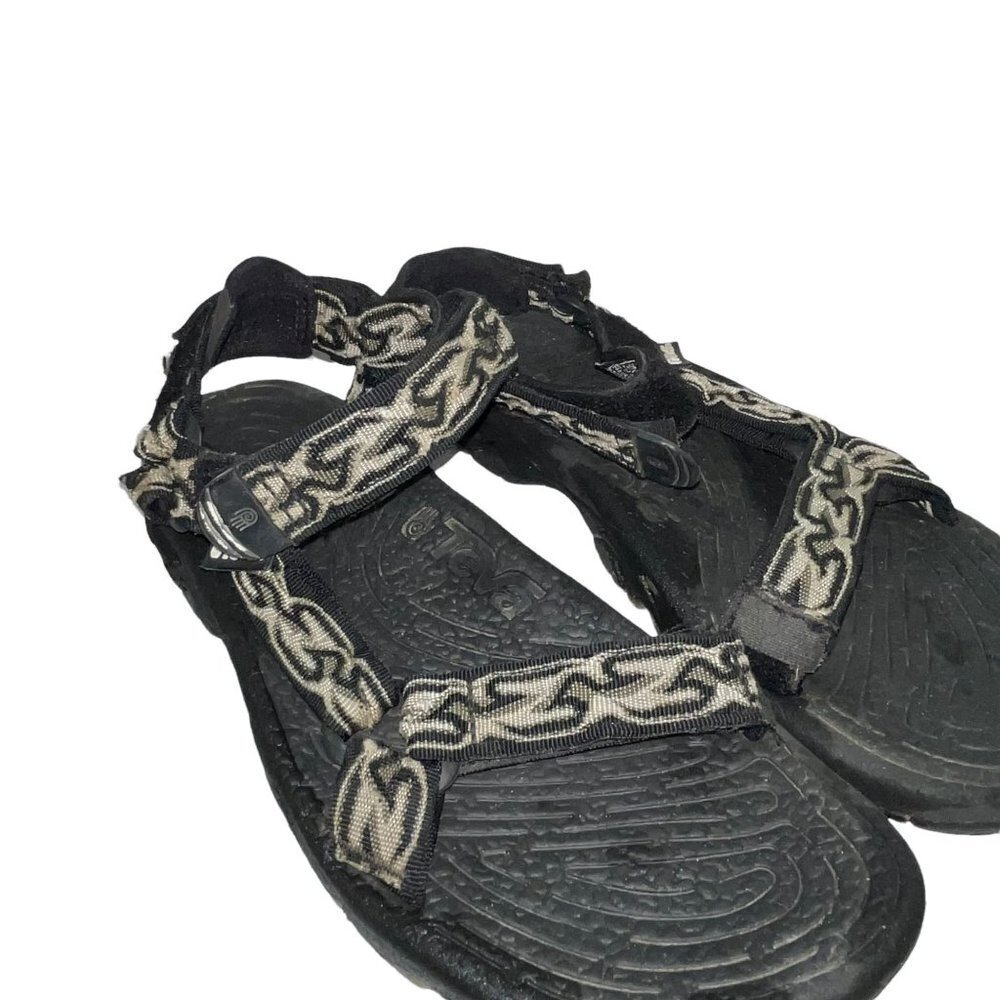 TEVA Tetradactyl Adjustable Men's Sandals Size 9 Black Strap